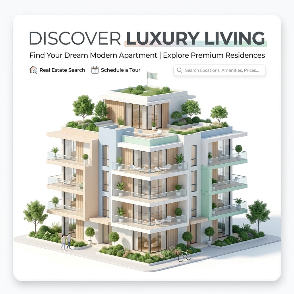 Modern apartment illustration
